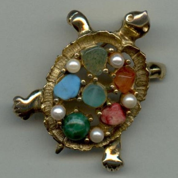 Sarah Coventry Jewelry - Vintage Sarah Coventry Turtle Brooch-C.1969